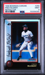 1998 Bowman Chrome Refractor Fred Mcgriff #260 PSA 9