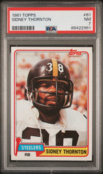 1981 Topps Sidney Thornton #61 PSA 7