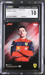 2022 Topps #16 Charles Leclerc Lights Out CGC 10