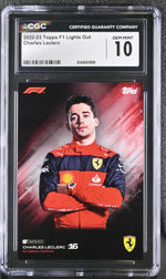 2022 Topps #16 Charles Leclerc Lights Out CGC 10