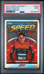2023 Topps Chrome Formula 1 Speed Demons Oscar Piastri #SDOP PSA 9