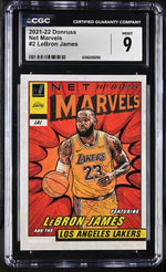 2021 Donruss #2 LeBron James Net Marvels CGC 9
