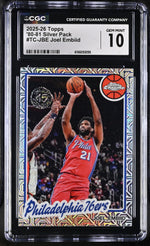 2025 Topps Chrome #TC-JBE Joel Embiid 80-81 Silver Pack CGC 10