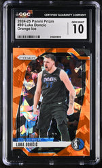2024 Prizm #89 Luka Dončić Orange Ice CGC 10