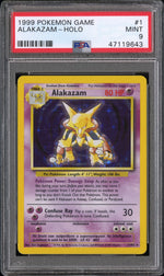 1999 Pokemon Game Holo Alakazam #1 PSA 9
