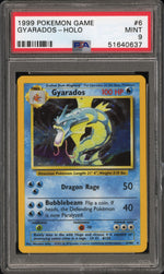 1999 Pokemon Base Set Holo Gyarados #6 PSA 9