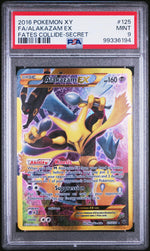 2016 Pokemon XY Fates Collide Secret Rare Alakazam Ex #125 PSA 9