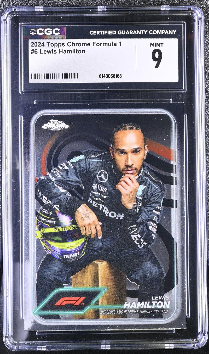 2024 Topps Chrome #6 Lewis Hamilton CGC 9