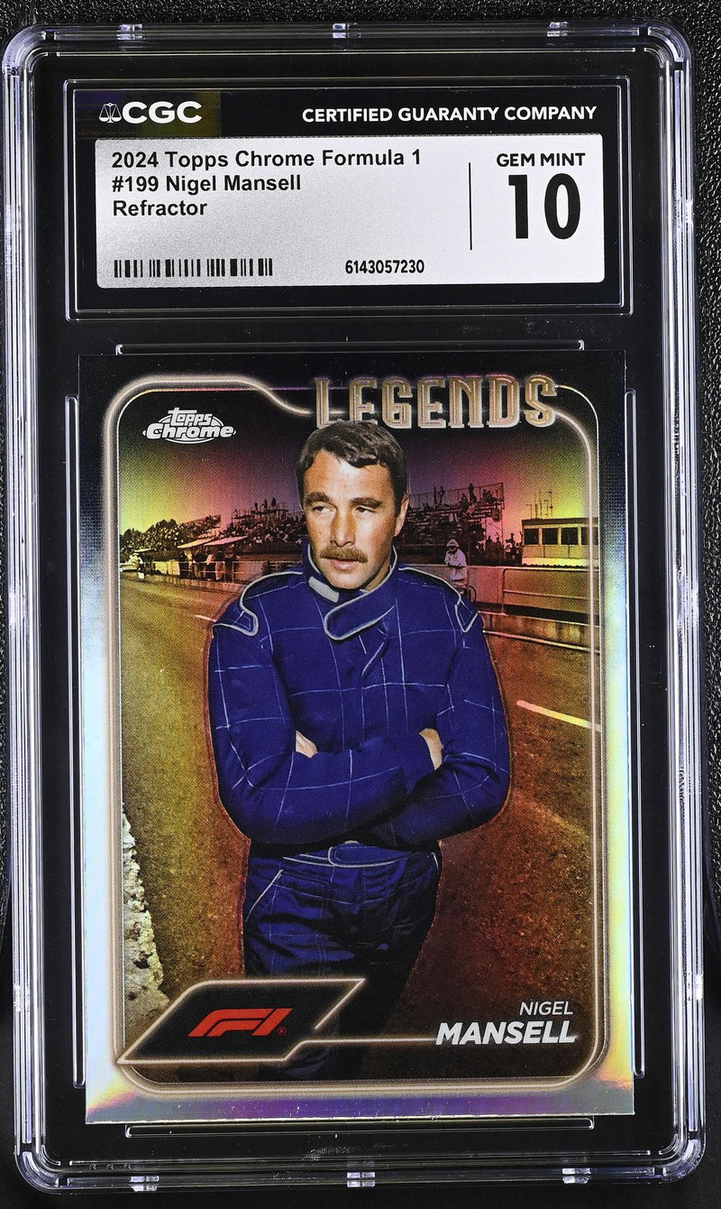 2024 Topps Chrome #199 Nigel Mansell Legends CGC 10