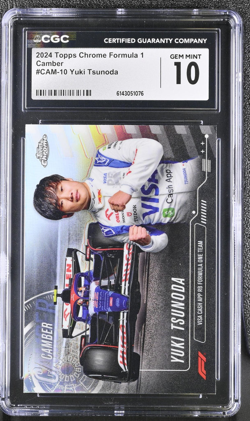 2024 Topps Chrome #CAM-10 Yuki Tsunoda Camber CGC 10