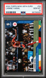2024 Topps Now UEFA Euro Lamine Yamal #54 /34873 PSA 10