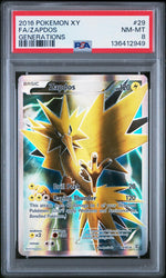 2016 Generations English Zapdos #29 PSA 8