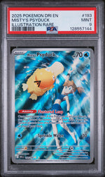 2025 Pokemon Scarlet and Violet Destined Rivals Illustration Rare Misty's Psyduck #193 PSA 9