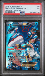 2015 Pokemon XY Double Crisis Team Aqua's Kyogre Ex #6 PSA 3
