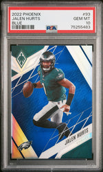 2022 Panini Phoenix Blue Jalen Hurts #93 /35 PSA 10