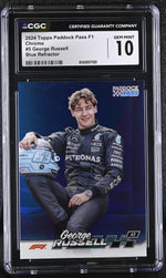 2024 Topps Chrome #5 George Russell Paddock Pass CGC 10