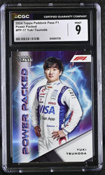 2024 Paddock Pass F1 #PP-17 Yuki Tsunoda Power Packed CGC 9