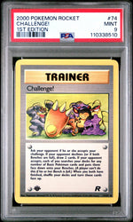 2000 Pokemon Team Rocket 1st Edition Challenge! #74 PSA 9