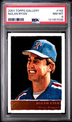 2001 Topps Gallery Nolan Ryan #142 PSA 8