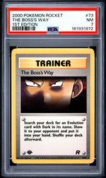 2000 Pokemon Rocket 1st Edition the Boss's Way #73 PSA 7