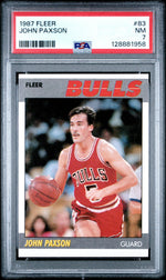 1987 Fleer John Paxson #83 PSA 7
