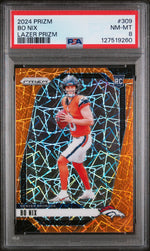 2024 Panini Prizm Lazer Prizm Bo Nix #309 PSA 8