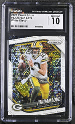 2025 Prizm #82 Jordan Love White Disco CGC 10
