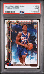 2025 Topps Holiday Vj Edgecombe #H163 PSA 9