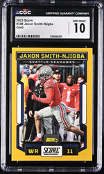 2023 Score #348 Jaxon Smith-Njigba Gold CGC 10