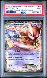 2021 Pokemon Celebrations Classic Collection Next Destinies Mewtwo Ex #54 PSA 9