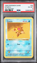 1999 Pokemon Base Set 1st Edition Staryu #65 PSA 6
