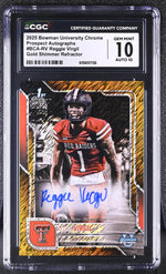 2025 Bowman Chrome #BCA-RV Reggie Virgil Prospect Autographs /100 Auto CGC 10