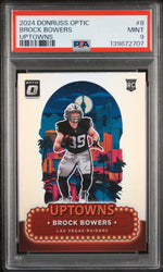 2024 Donruss Optic Uptowns Brock Bowers #8 PSA 9