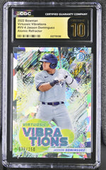2022 Bowman #VV-4 Jasson Dominguez Virtuosic Vibrations CGC 10