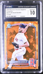 2025 Bowman Chrome Sapphire #BCP-195 David Sandlin Prospects CGC 10