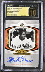 2004 SP Legendary Cuts #AA-MI Monte Irvin All-Time Autographs /50 Auto CGC 10