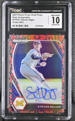 2021 Prizm #PDP61 Steven Hajjar Base Autographs /15 Auto CGC 10