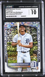 2025 Bowman Chrome #BCP-250 Cris Rodriguez Prospects CGC 10