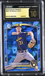 2025 Bowman Sapphire #BCP-30 Bishop Letson CGC 10