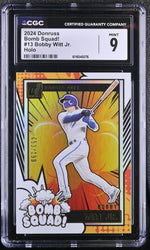 2024 Donruss #13 Bobby Witt Jr. Bomb Squad! CGC 9