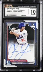 2024 Bowman Draft #CPA-KL Kellon Lindsey Chrome Prospect Autographs Auto CGC 10