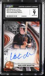 2024 Bowman's Best #B24-WM Walker Martin Best of '24 Autographs Auto CGC 9