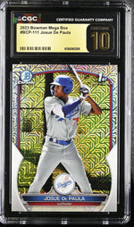 2023 Bowman #BCP-111 Josue De Paula Mega Box CGC 10