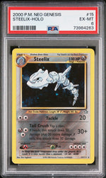2000 Pokemon Neo Genesis Holo Steelix #15 PSA 6
