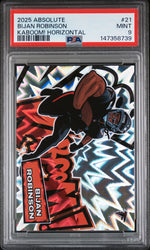 2025 Panini Absolute Kaboom! Horizontal Bijan Robinson #21 PSA 9