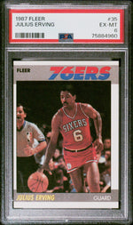 1987 Fleer Julius Erving #35 PSA 6