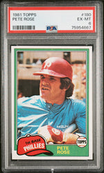 1981 Topps Pete Rose #180 PSA 6