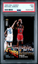 1995 Collector's Choice Playoff Time! Michael Jordan #353 PSA 7