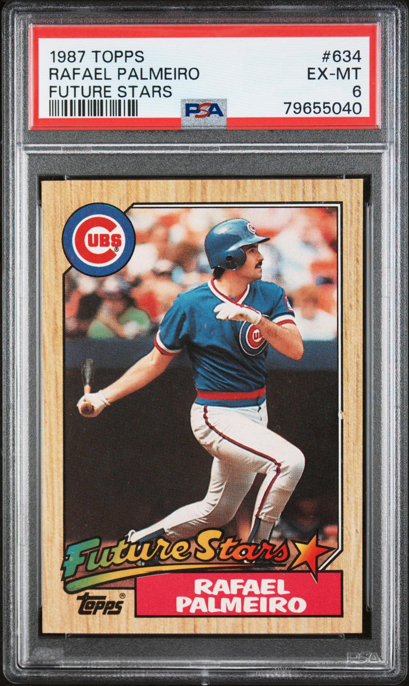 1987 Topps Future Stars Rafael Palmeiro #634 PSA 6