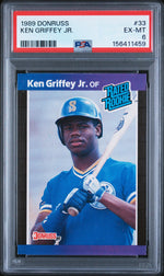 1989 Donruss Rated Rookie Ken Griffey Jr. #33 PSA 6
